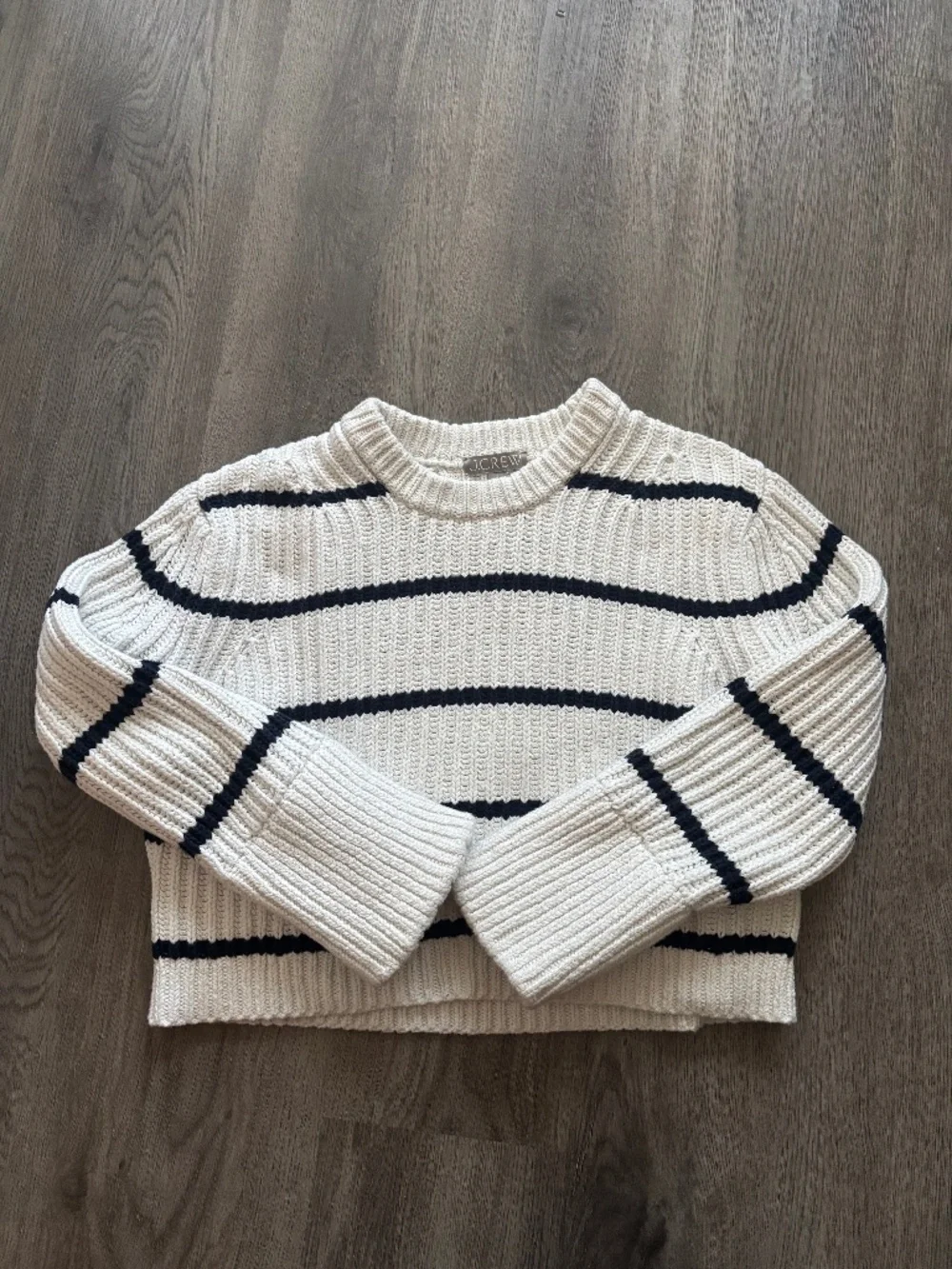 J.Crew Heritage cotton fisherman crewneck sweater
